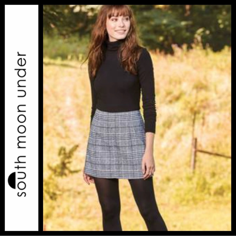 NWT South Moon Under Abbeline Plaid Mini Skirt